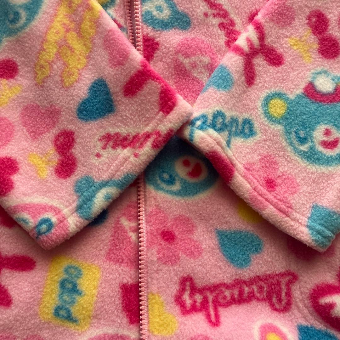 メゾピアノ❣️ミミ、ポポ2wayフリースジャケットジャンパー❣️140cm ピンク❣️