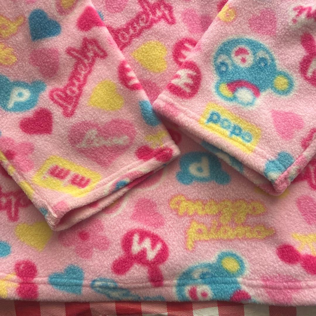 メゾピアノ❣️ミミ、ポポ2wayフリースジャケットジャンパー❣️140cm ピンク❣️