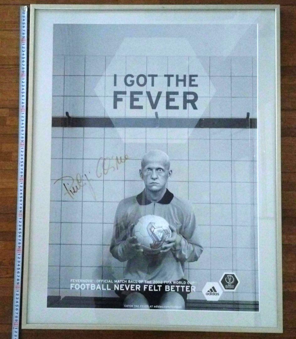 FIFA認定証付　コッリーナ　直筆サイン入り特大ポスター91cm特注額　最終価格