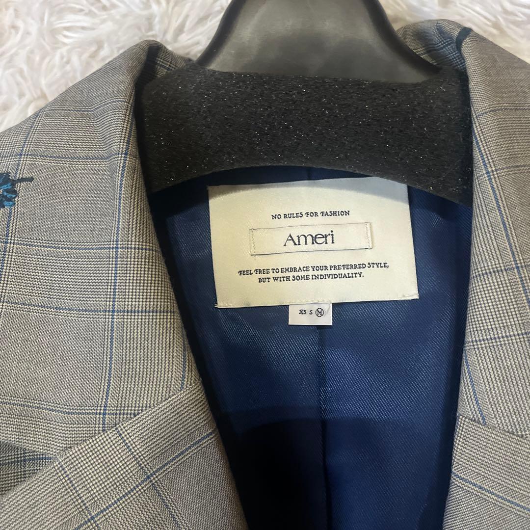 ジャケット・アウター Ameri CHECK FLOWER PAPA JACKET M