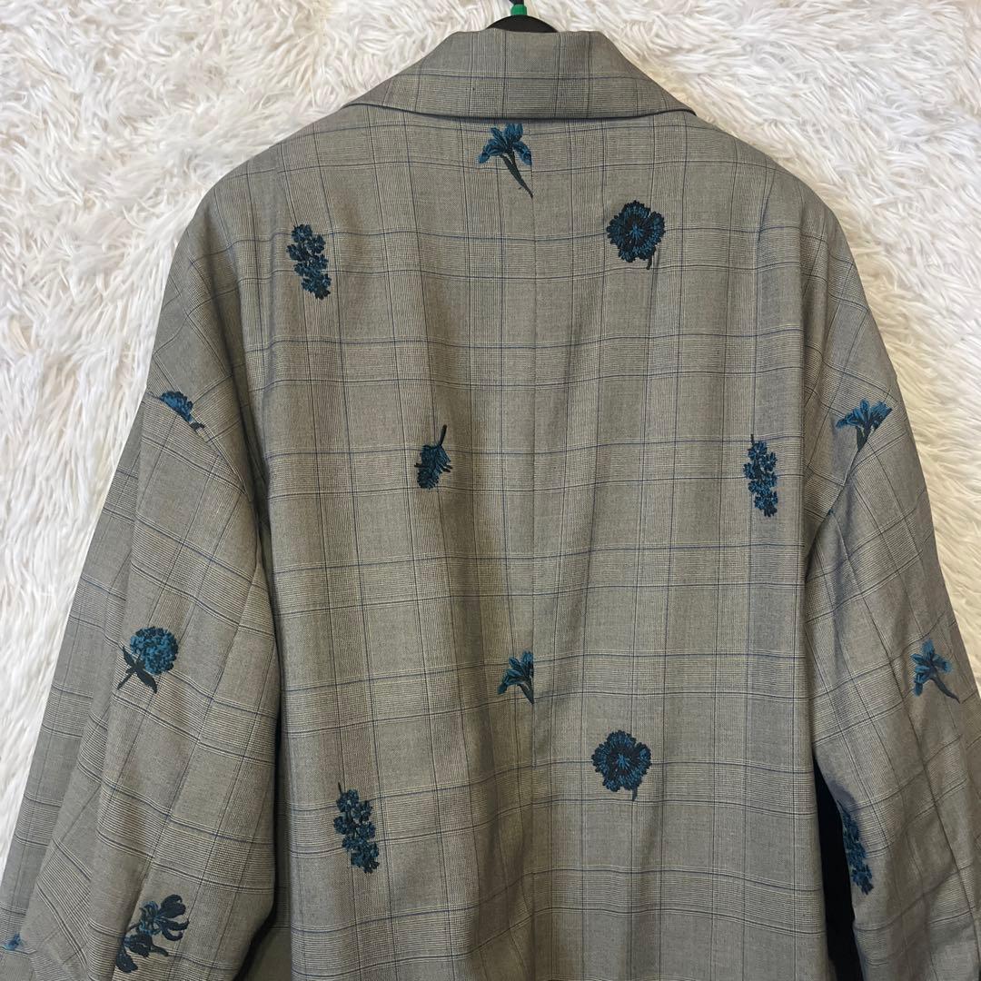 ジャケット・アウター Ameri CHECK FLOWER PAPA JACKET M