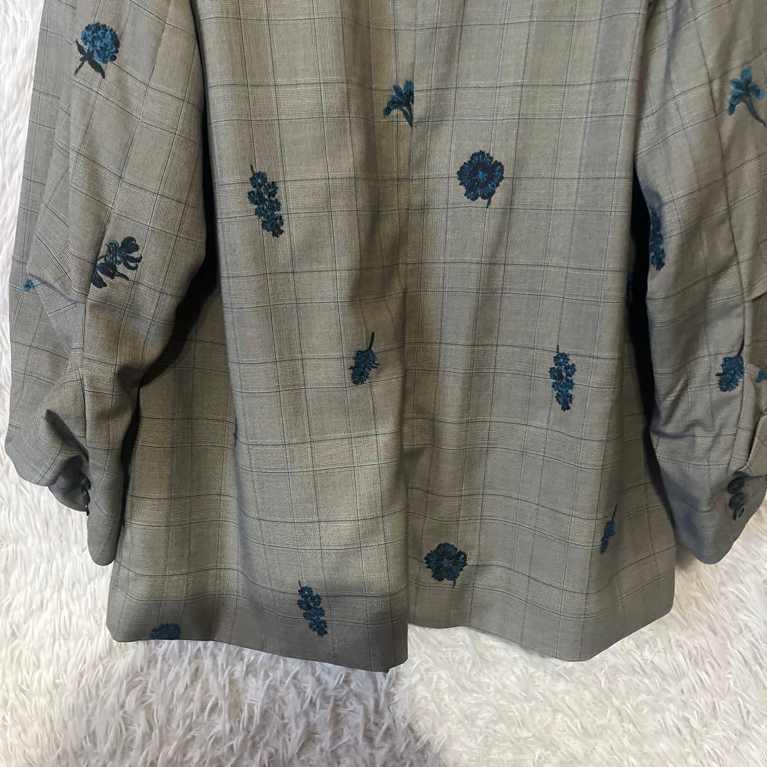 ジャケット・アウター Ameri CHECK FLOWER PAPA JACKET M