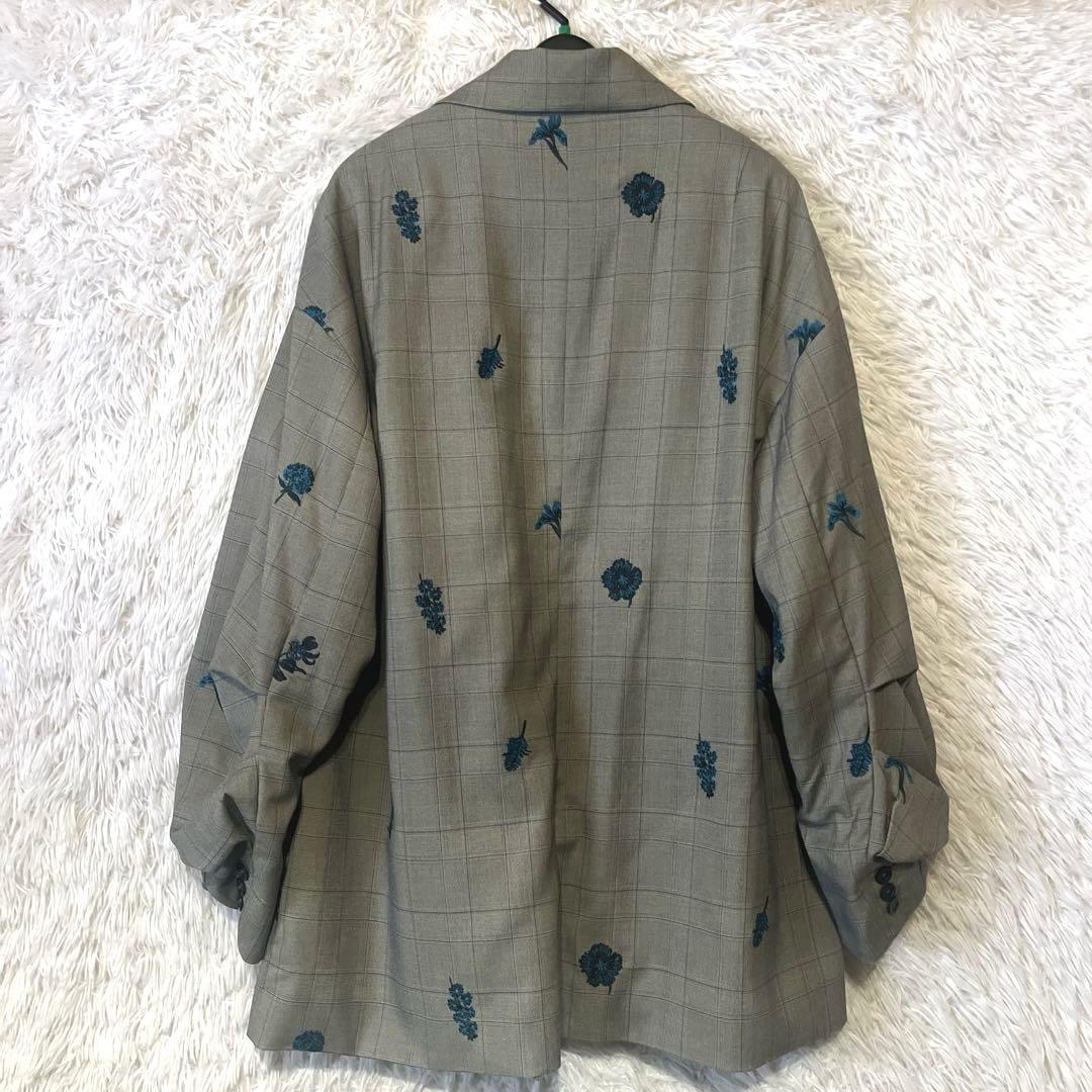 ジャケット・アウター Ameri CHECK FLOWER PAPA JACKET M