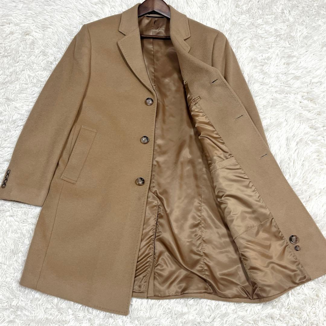美品✨ラルフローレン カシミヤ混キャメル チェスターコート サイズL