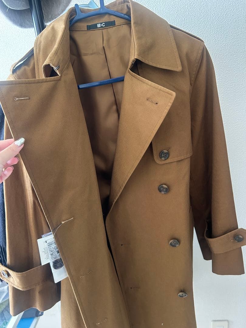 Angie　UNIQLO 定価12,900 ブラウン トレンチコート