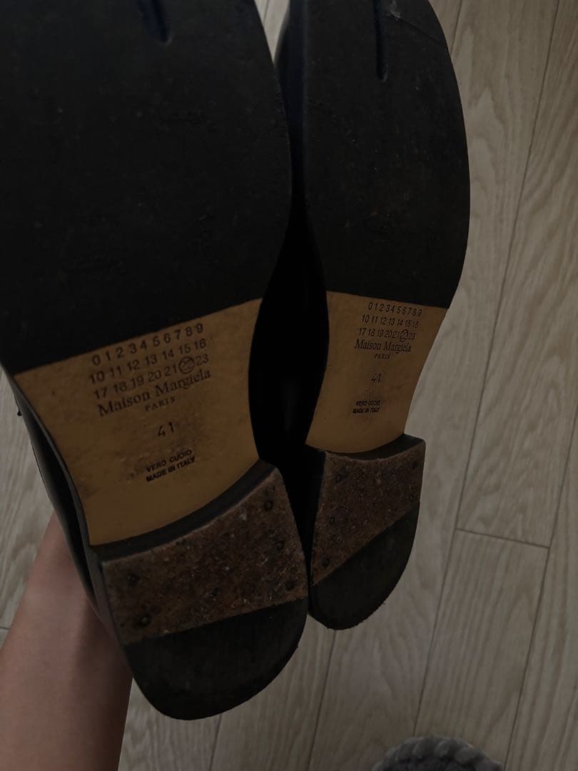 Maison Margiela Tabi ローファー 41 ブラック 本革