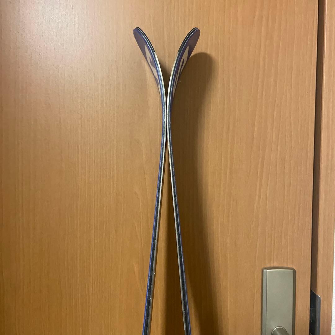 SALOMON GS スキー 板 138cm青色 バインディング付き