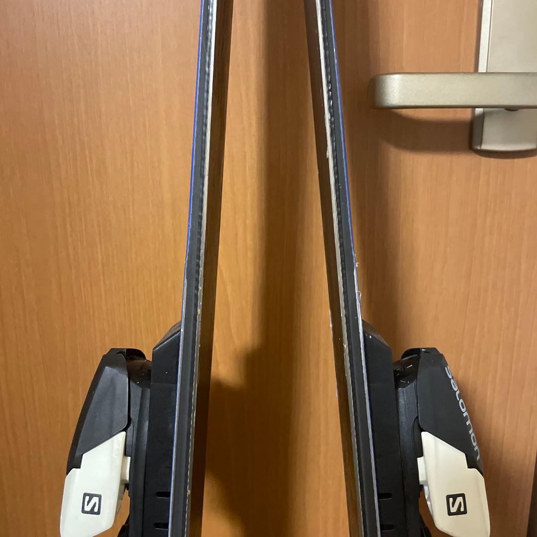 SALOMON GS スキー 板 138cm青色 バインディング付き