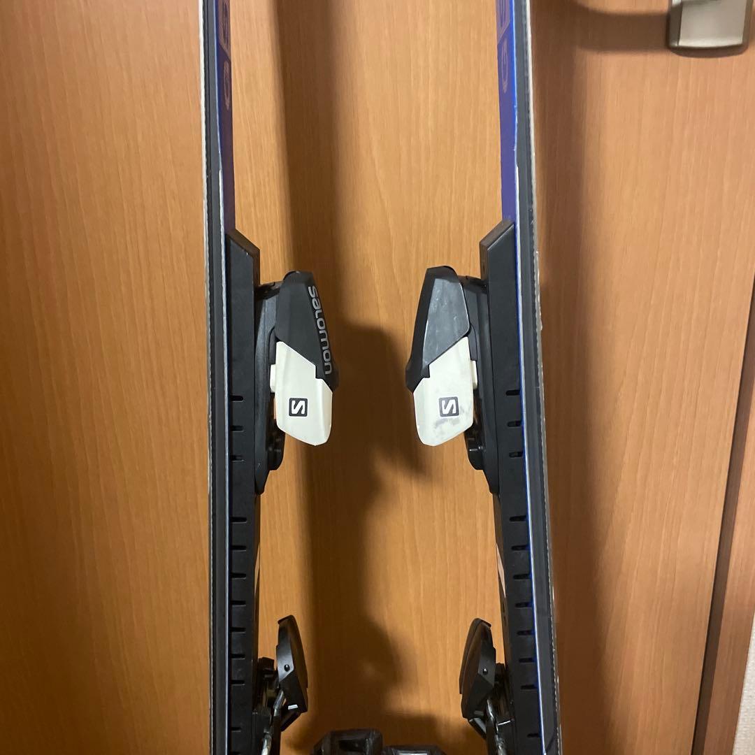 SALOMON GS スキー 板 138cm青色 バインディング付き