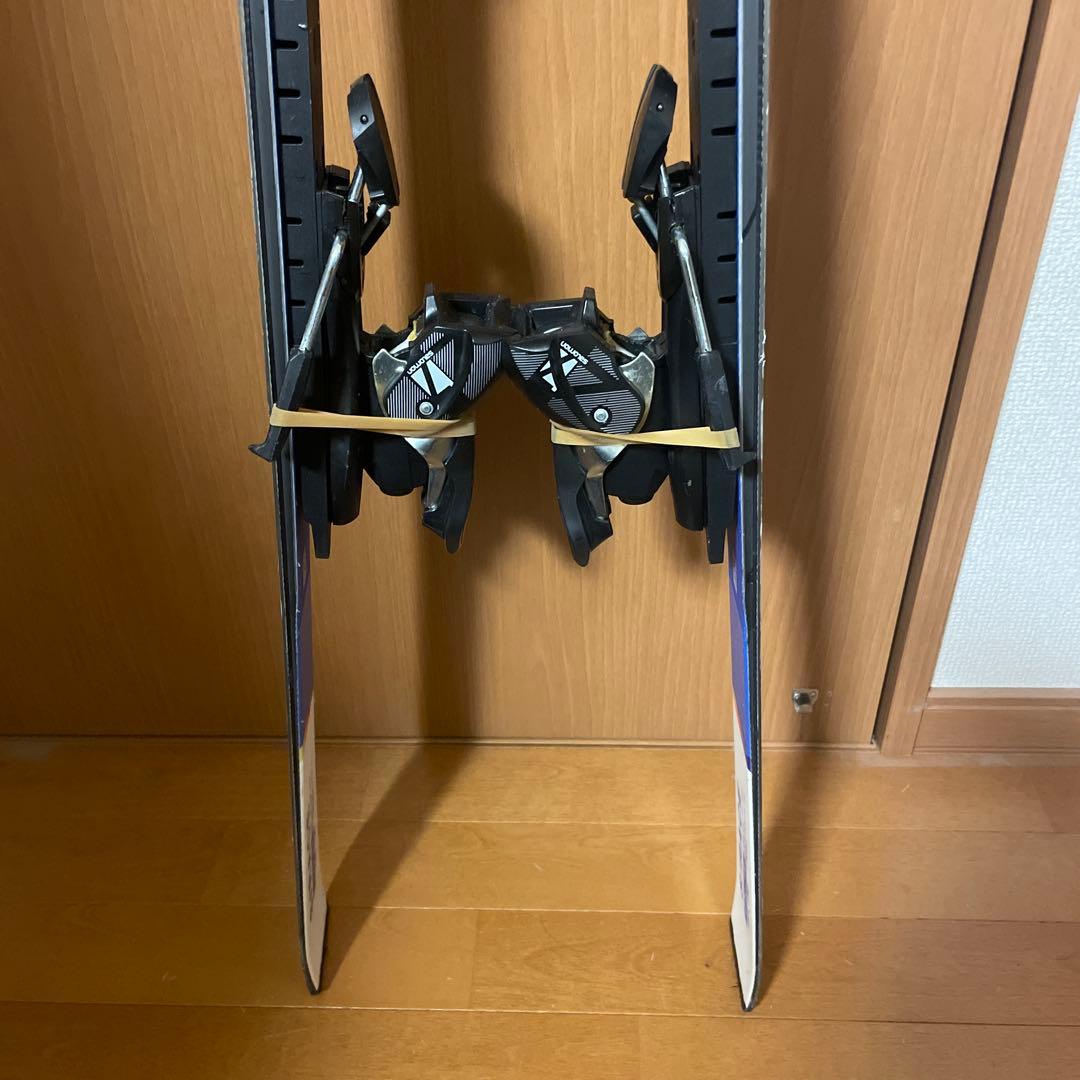 SALOMON GS スキー 板 138cm青色 バインディング付き