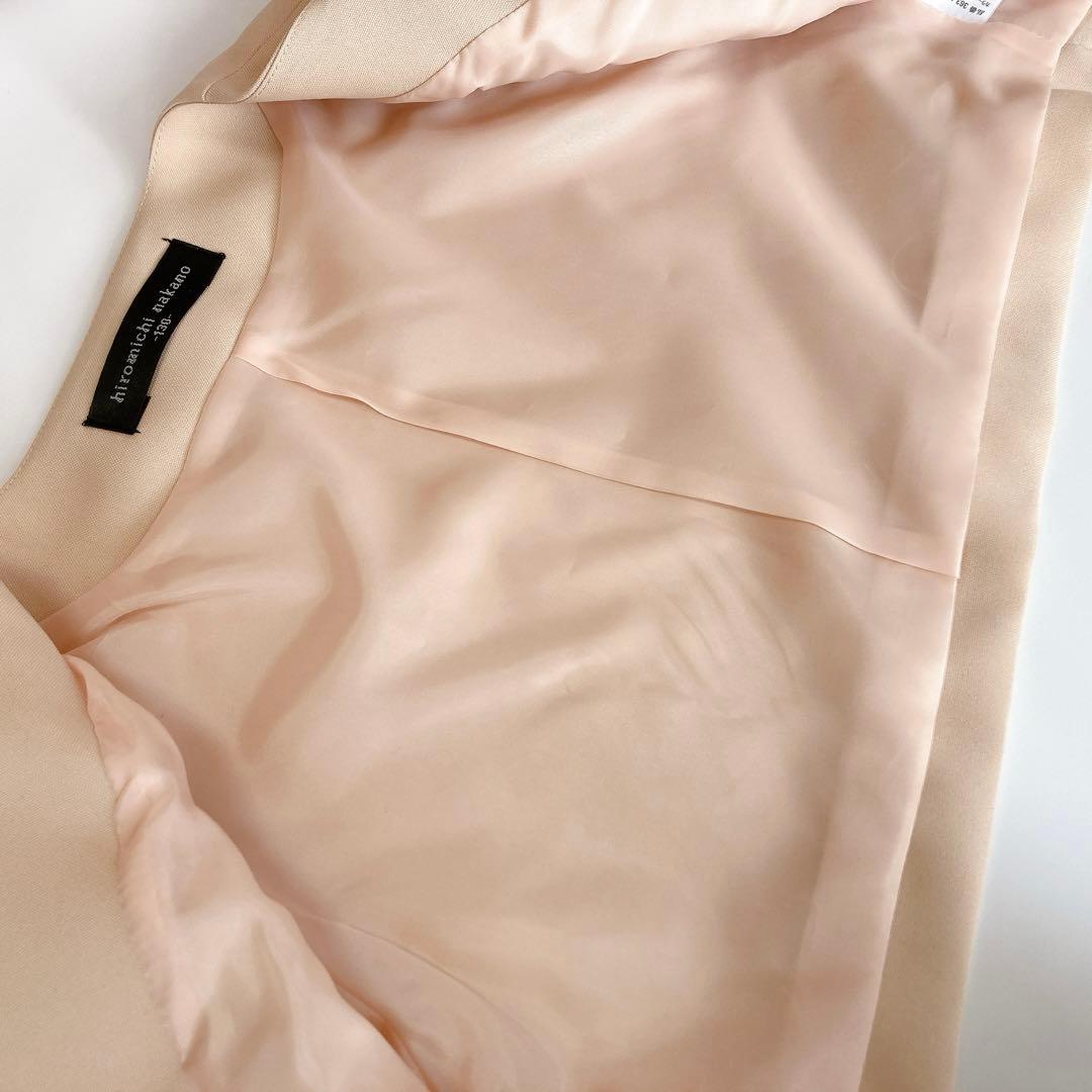 ヒロミチナカノ ベージュ×チェック セレモニー 入学 卒園 フォーマル