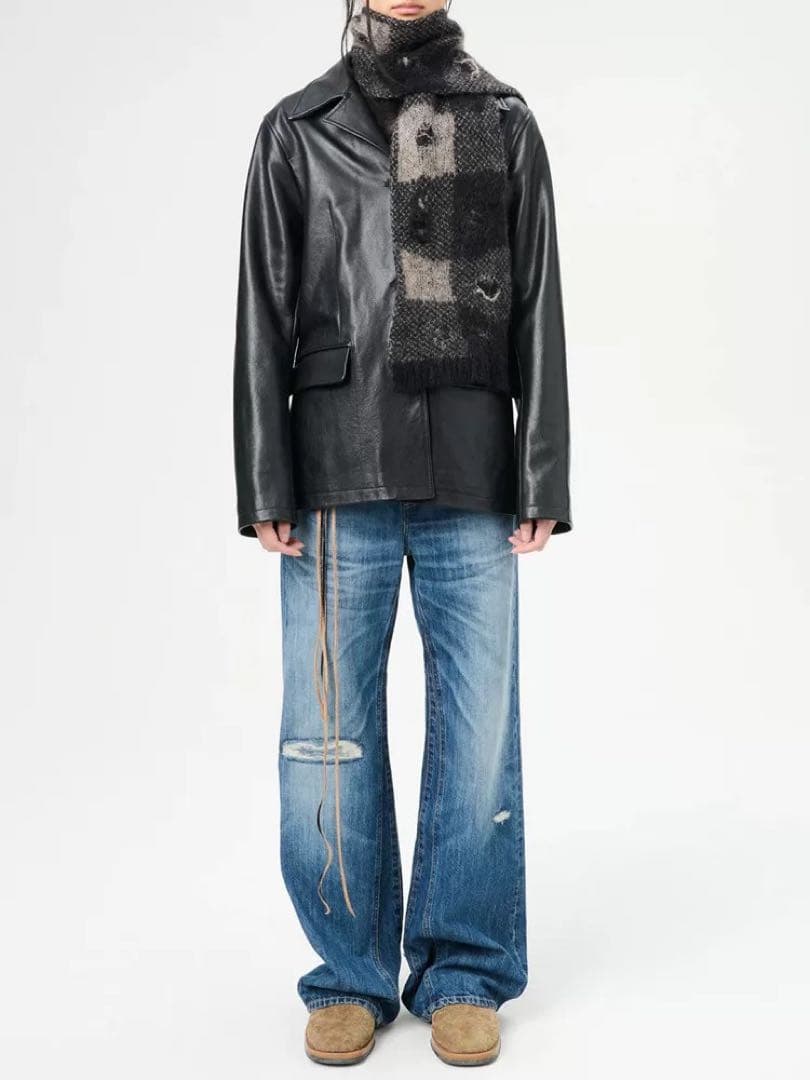 OUR LEGACY PAST SCARF GINGHAM ポーカーズ　マフラー