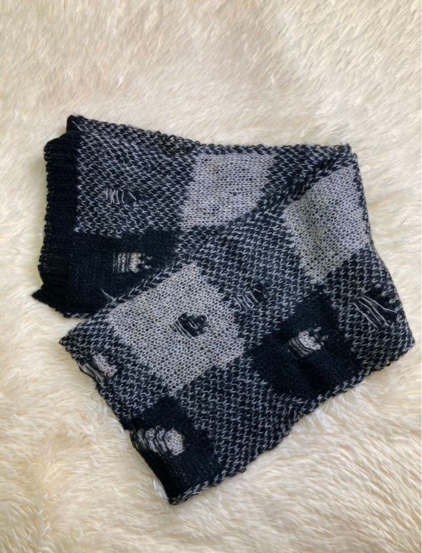 OUR LEGACY PAST SCARF GINGHAM ポーカーズ　マフラー