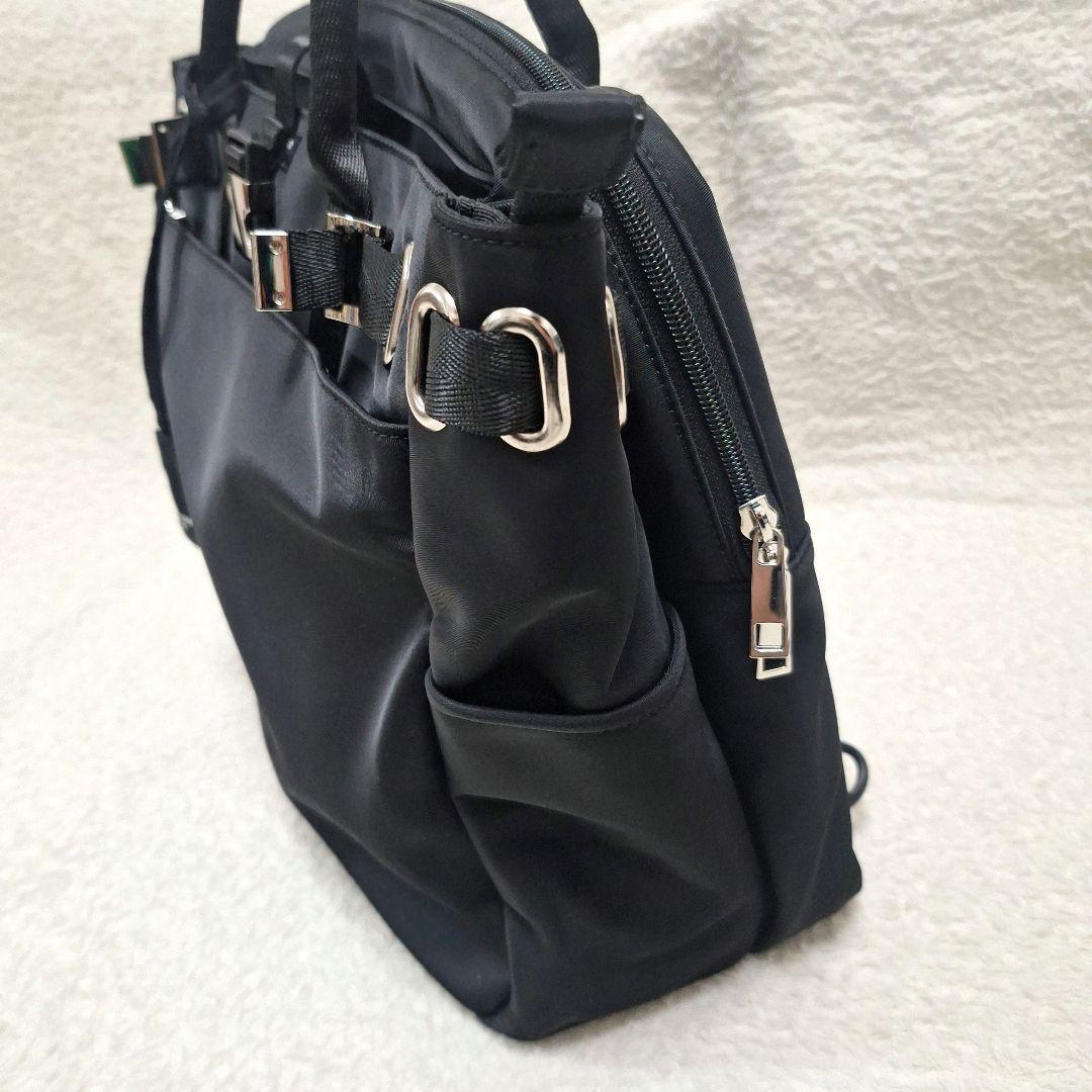 【美品】セレーンエーテル　ビジネスバッグ　3way ブラック✕シルバー金具　パリ