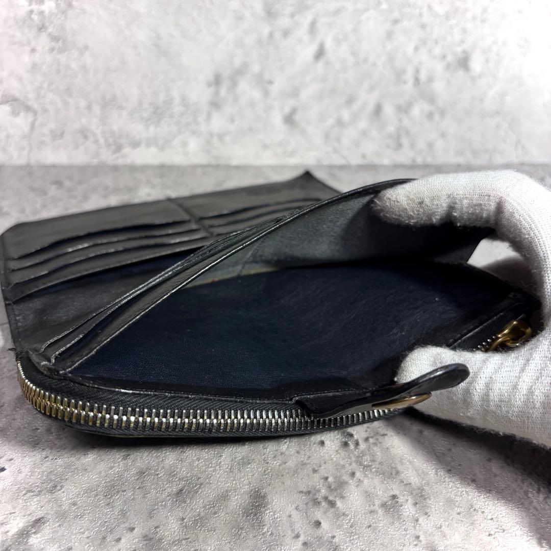 【Reee！】イルビゾンテ ロングウォレット 長財布 ブラック 黒