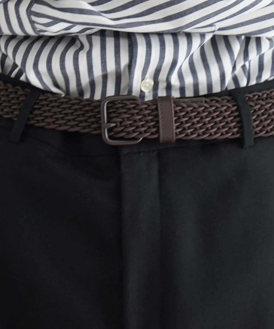 パンツ NEONSIGN Anatomic straight slacks \"BLACK