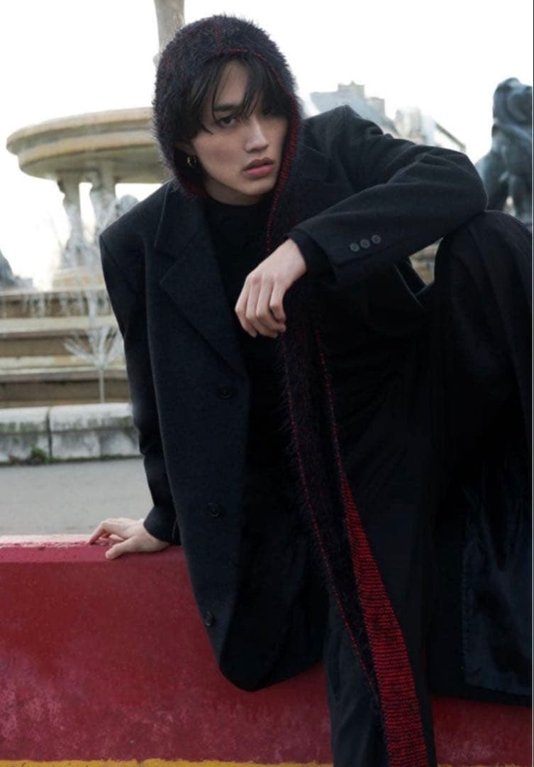 ORIMI オリミ シャギー フーディー マフラー A23701