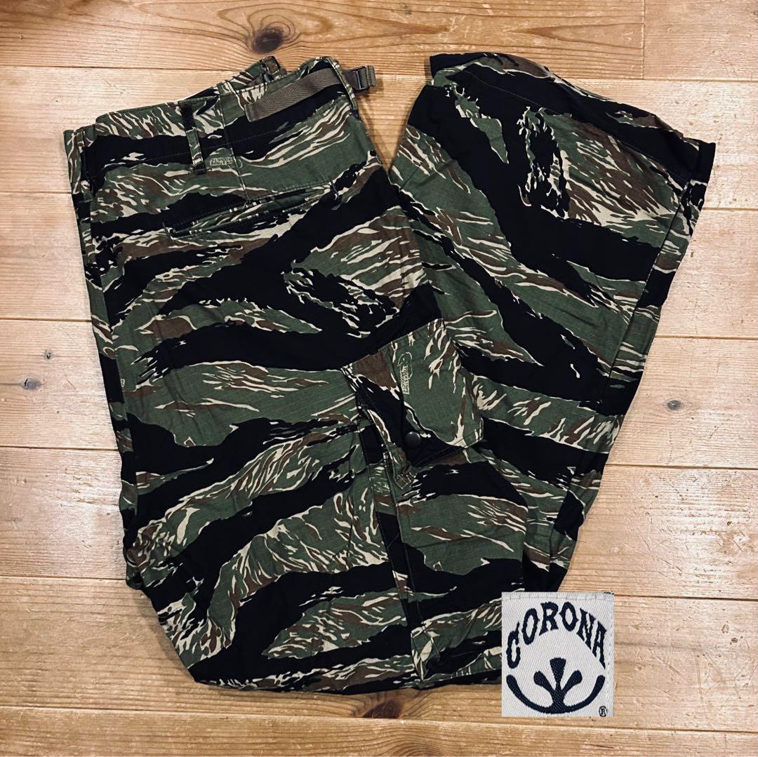 ミリタリー 古着 00s CORONA コロナ 迷彩 カーゴパンツ XL 美品