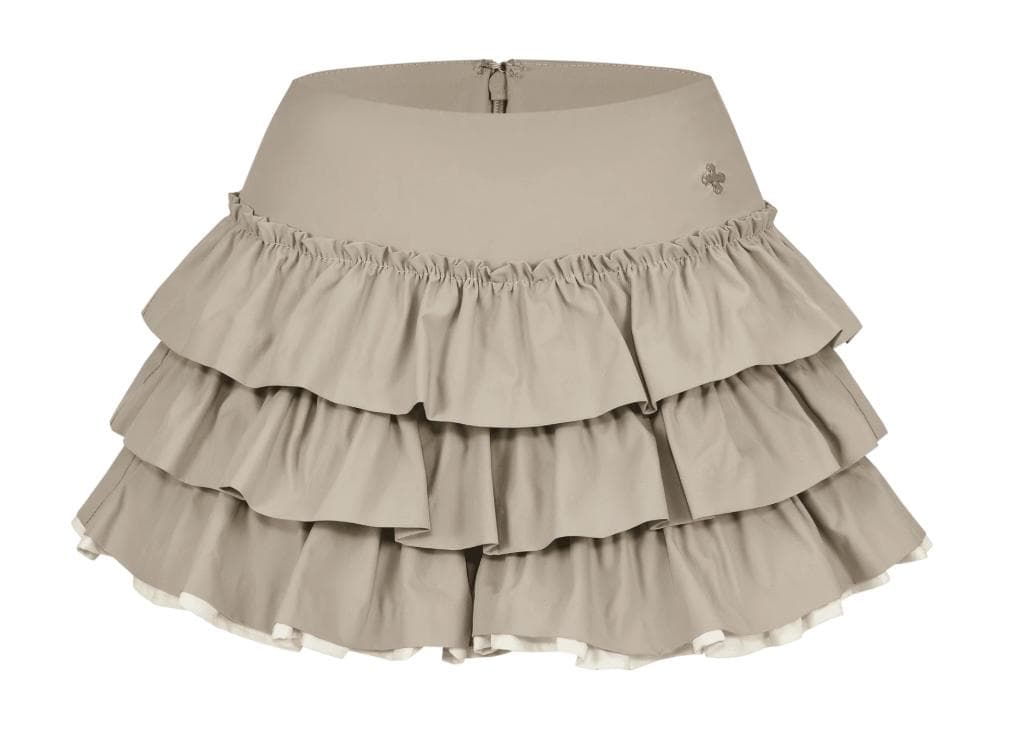 スカート andwang Charm Frill Culotte Mini Skirt