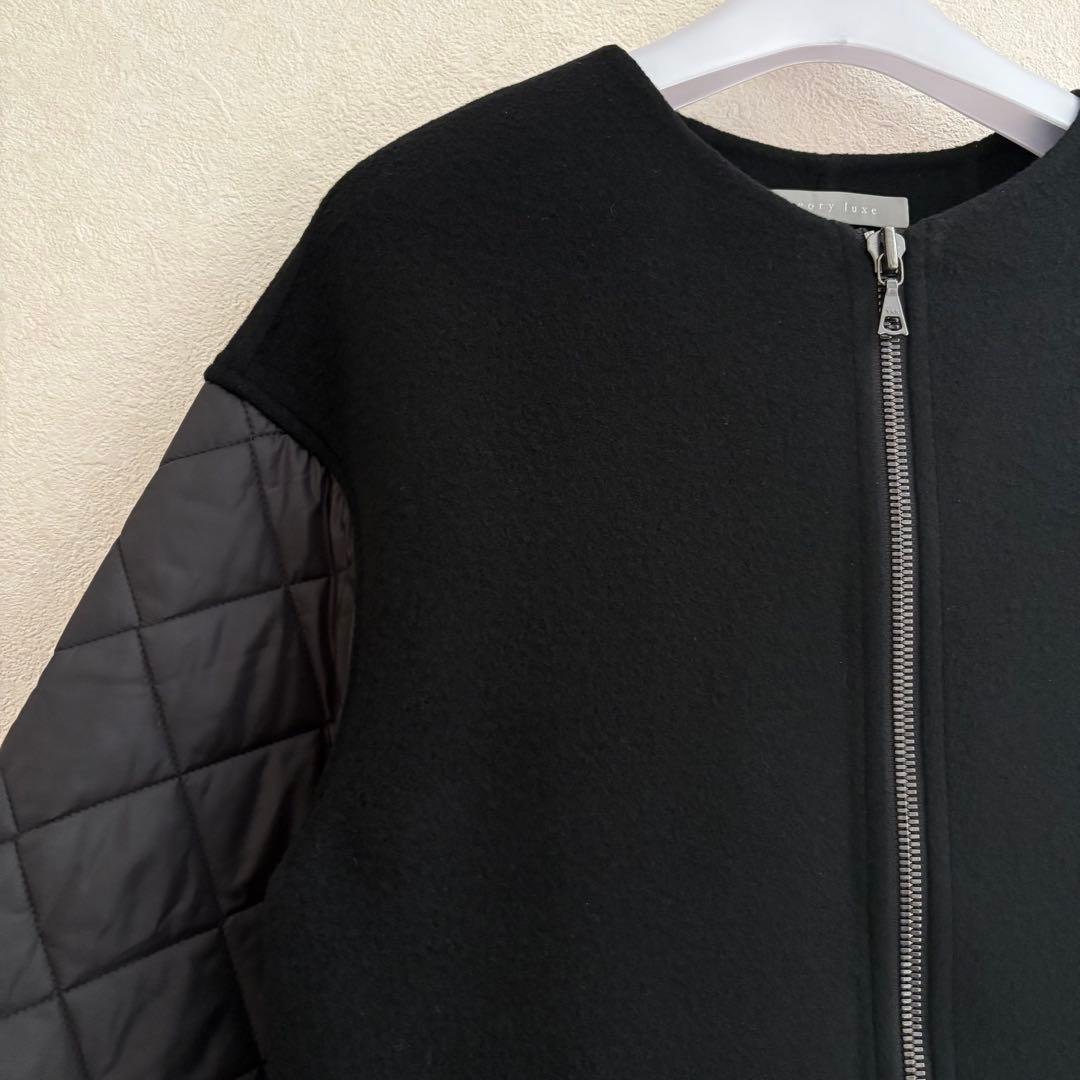 セオリーリュクス　ノーカラー　コート