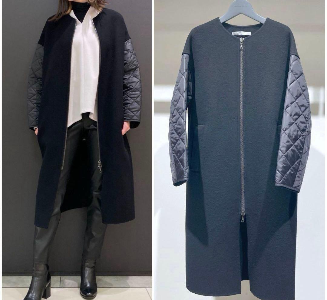 セオリーリュクス　ノーカラー　コート