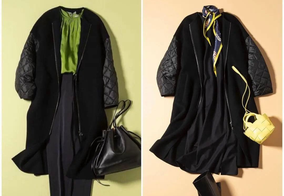 セオリーリュクス　ノーカラー　コート