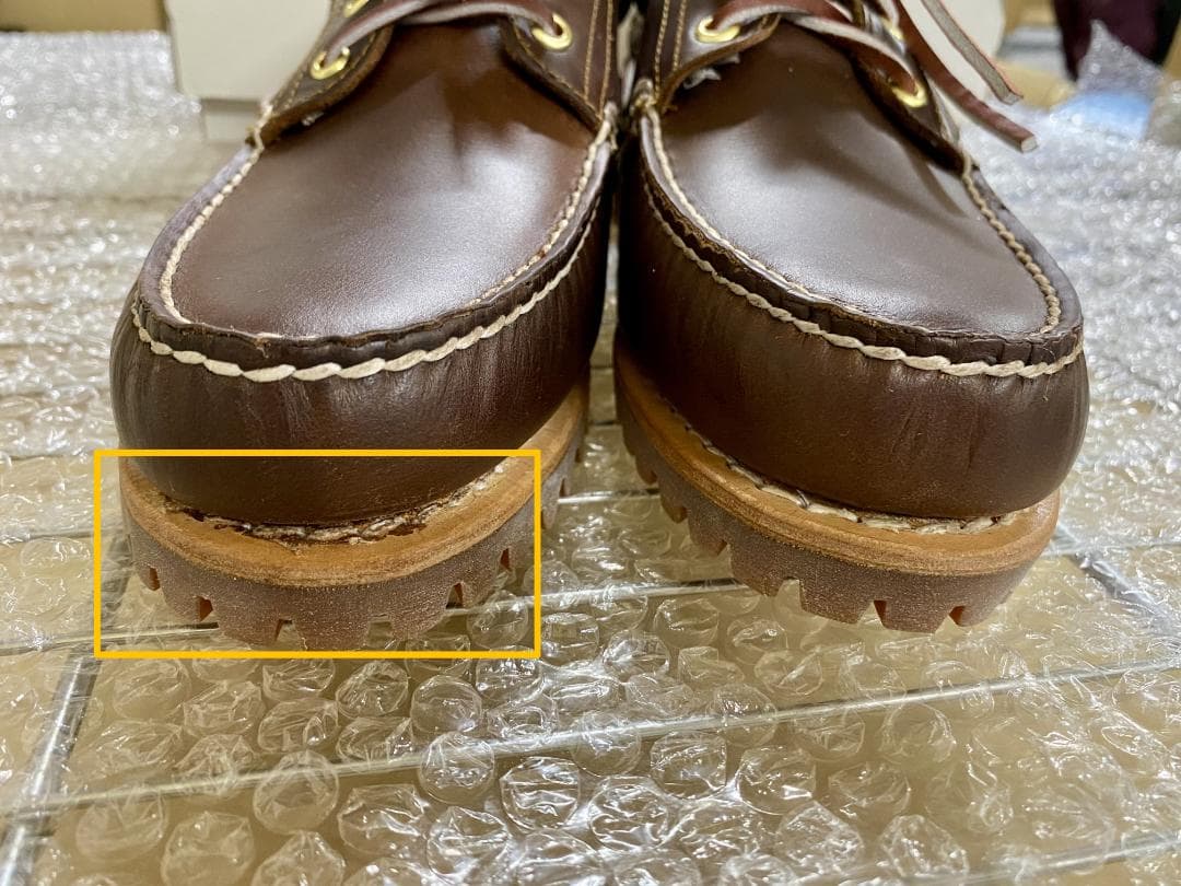 新品未使用　Timberland ブラウン レザー ローファー　26.5サイズ