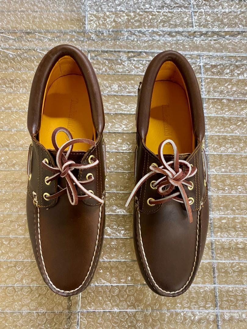 新品未使用　Timberland ブラウン レザー ローファー　26.5サイズ