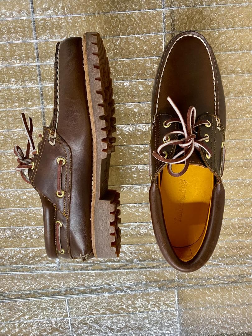 新品未使用　Timberland ブラウン レザー ローファー　26.5サイズ