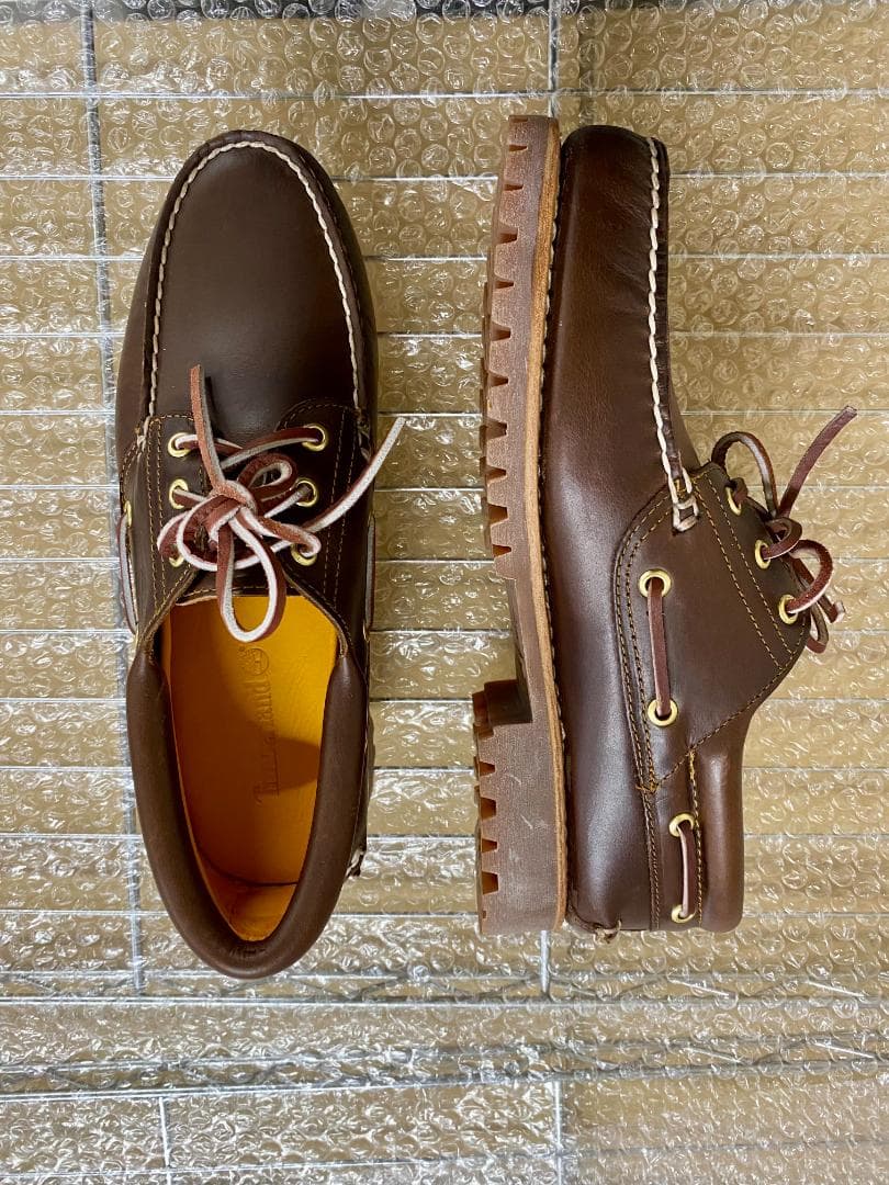 新品未使用　Timberland ブラウン レザー ローファー　26.5サイズ