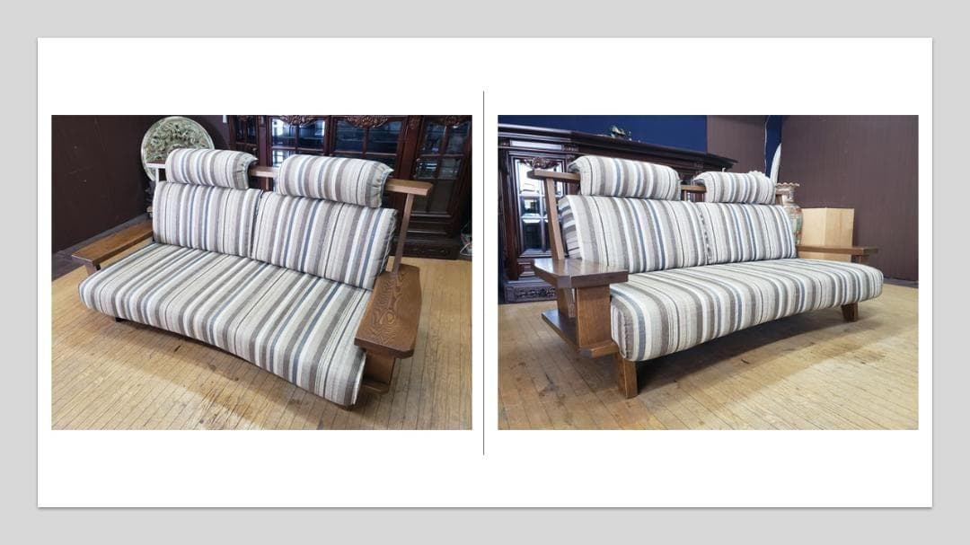 マレー　葉山家具　極　WAZA　2.5人掛け　ファブリックソファ