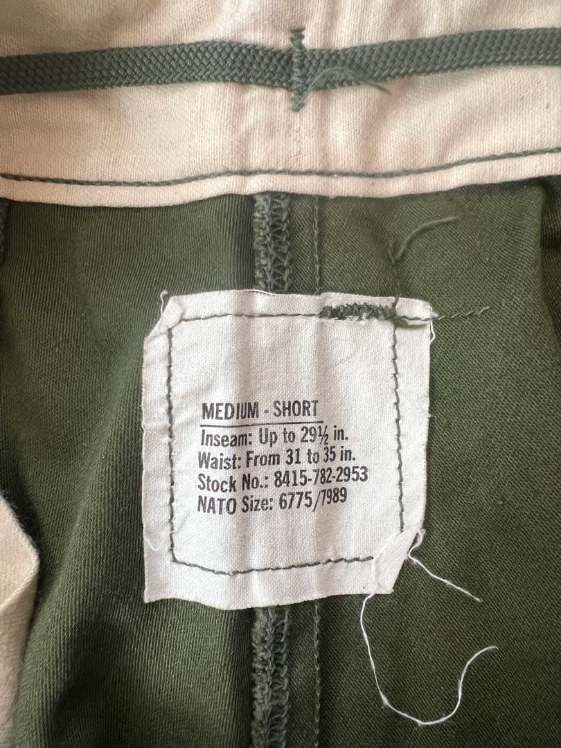 米軍実物 M-65 フィールドパンツ 1972年製 MEDIUM-SHORT