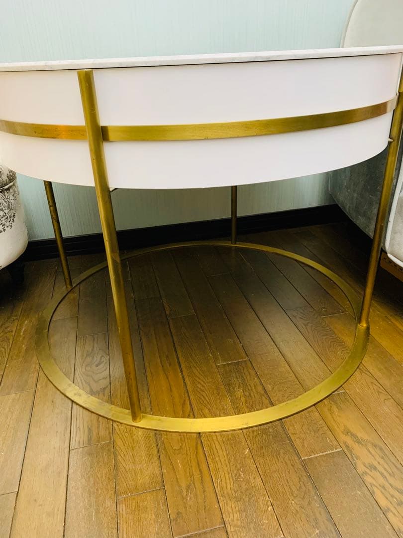 送料込みオーダー品 模様が綺麗な大理石テーブル 大きめ