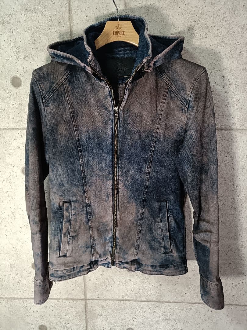 JULIUS好きな方に！ グラデーション ストレッチデニムジャケット 未使用品