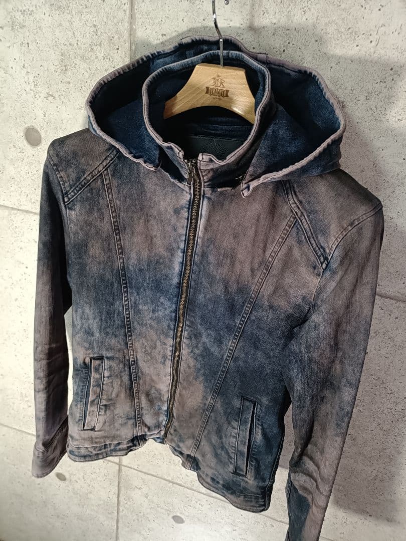 JULIUS好きな方に！ グラデーション ストレッチデニムジャケット 未使用品