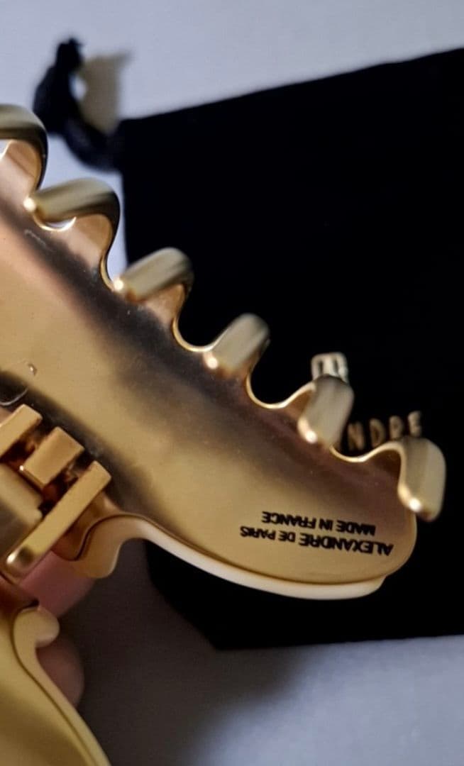 【美品】アレクサンドルドゥパリ M ヘアクリップ　人気のアイボリー 完売品