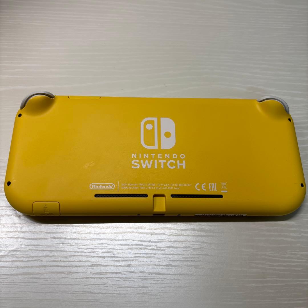 【天様】Switch Lite イエロー 本体　ケース&カセット付き