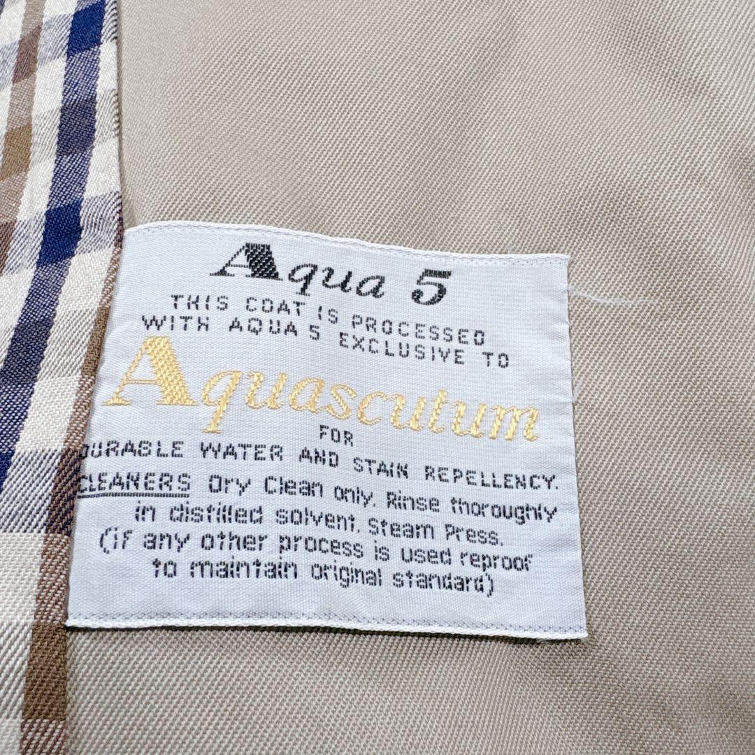 Aquascutum トレンチコート　ダブル　Aqua5 英国製