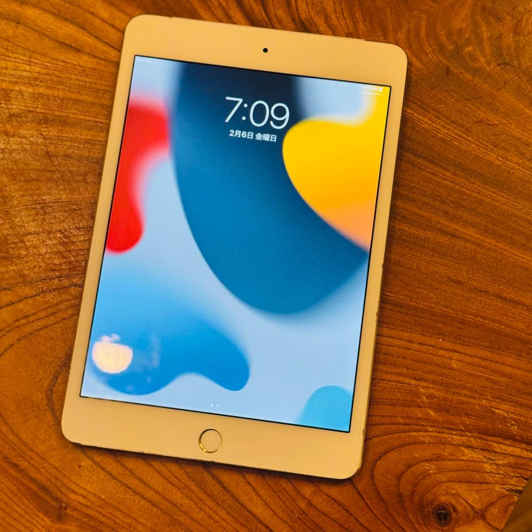 iPad mini 4 128GB セルラー SIMフリー【ホームボタン難あり】