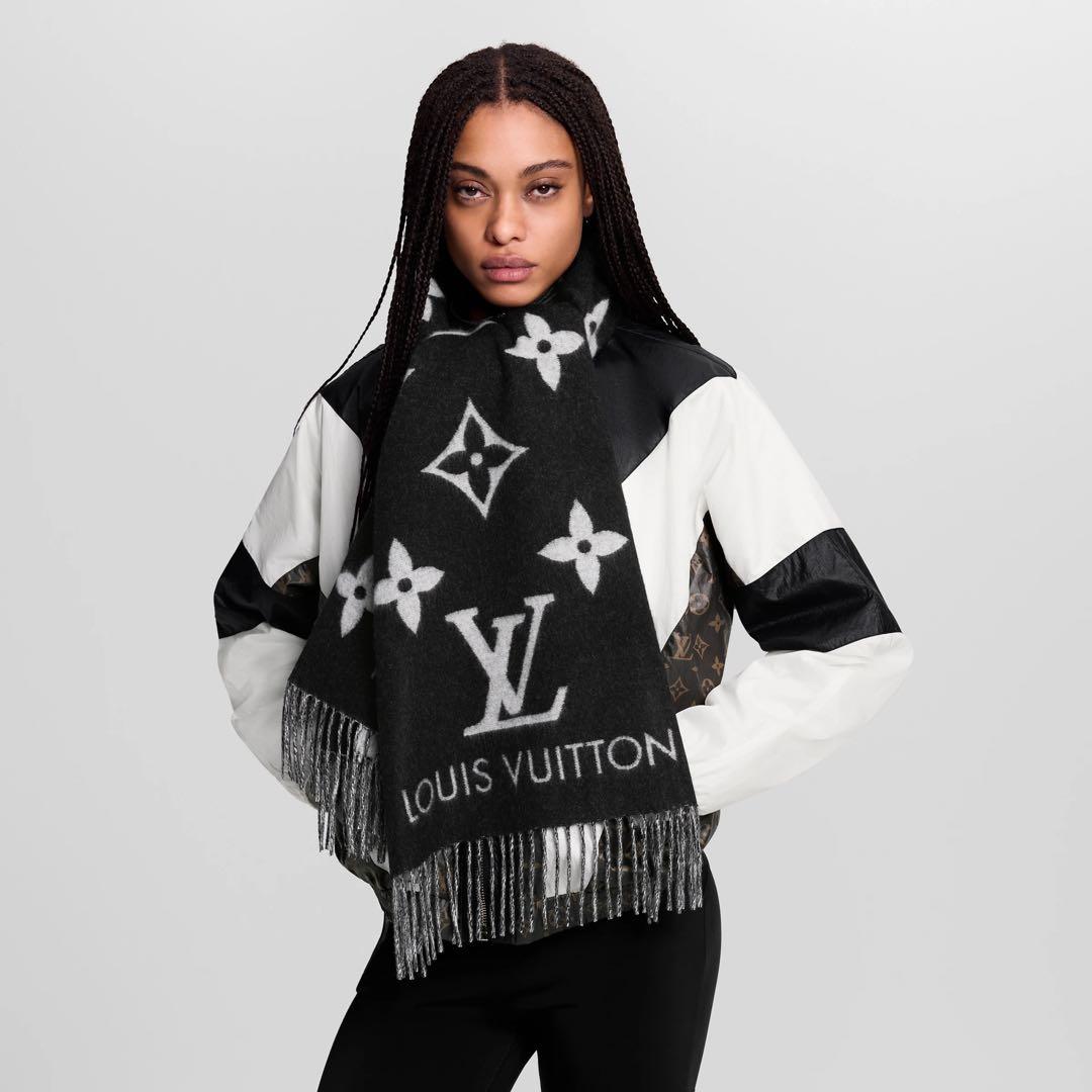 ルイヴィトン マフラー レイキャビック ノワール美品 箱・限定ショッパー付