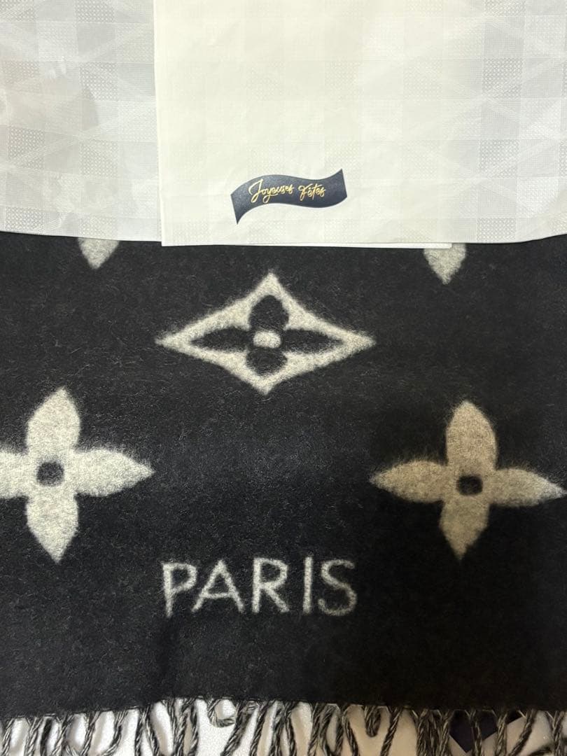 ルイヴィトン マフラー レイキャビック ノワール美品 箱・限定ショッパー付