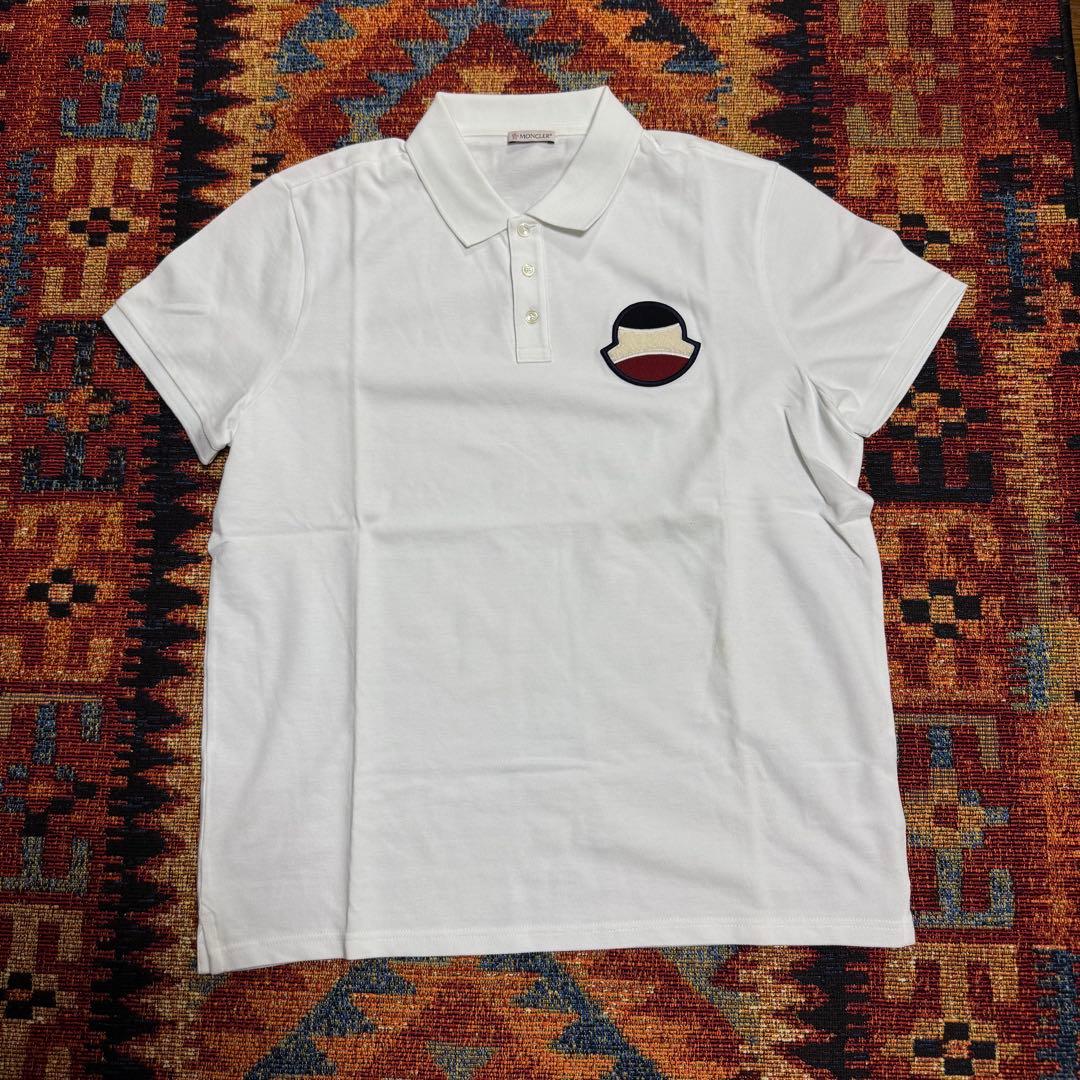 MONCLER ホワイト ポロシャツ XL