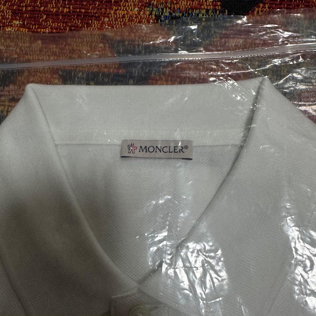 MONCLER ホワイト ポロシャツ XL
