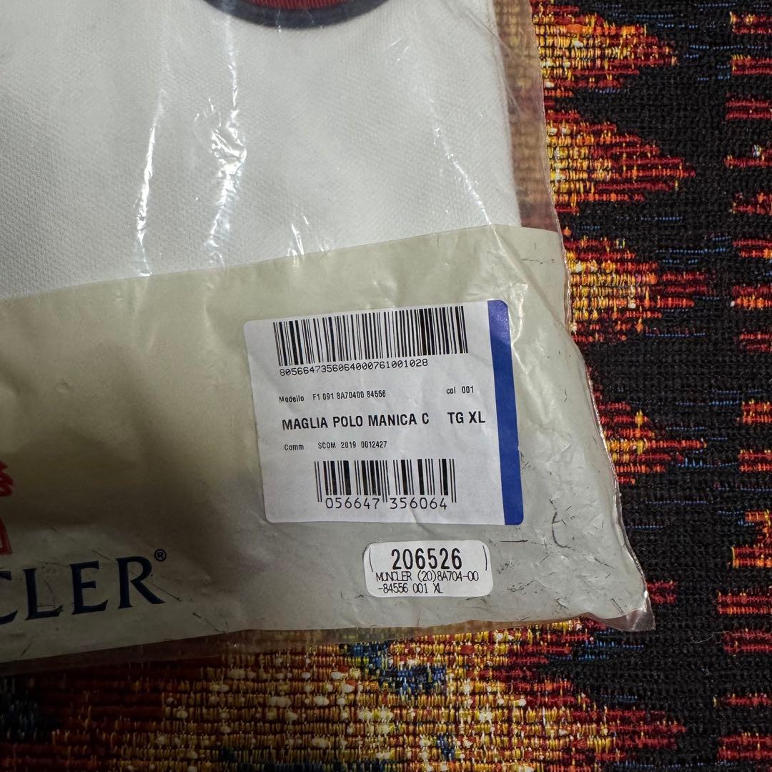 MONCLER ホワイト ポロシャツ XL