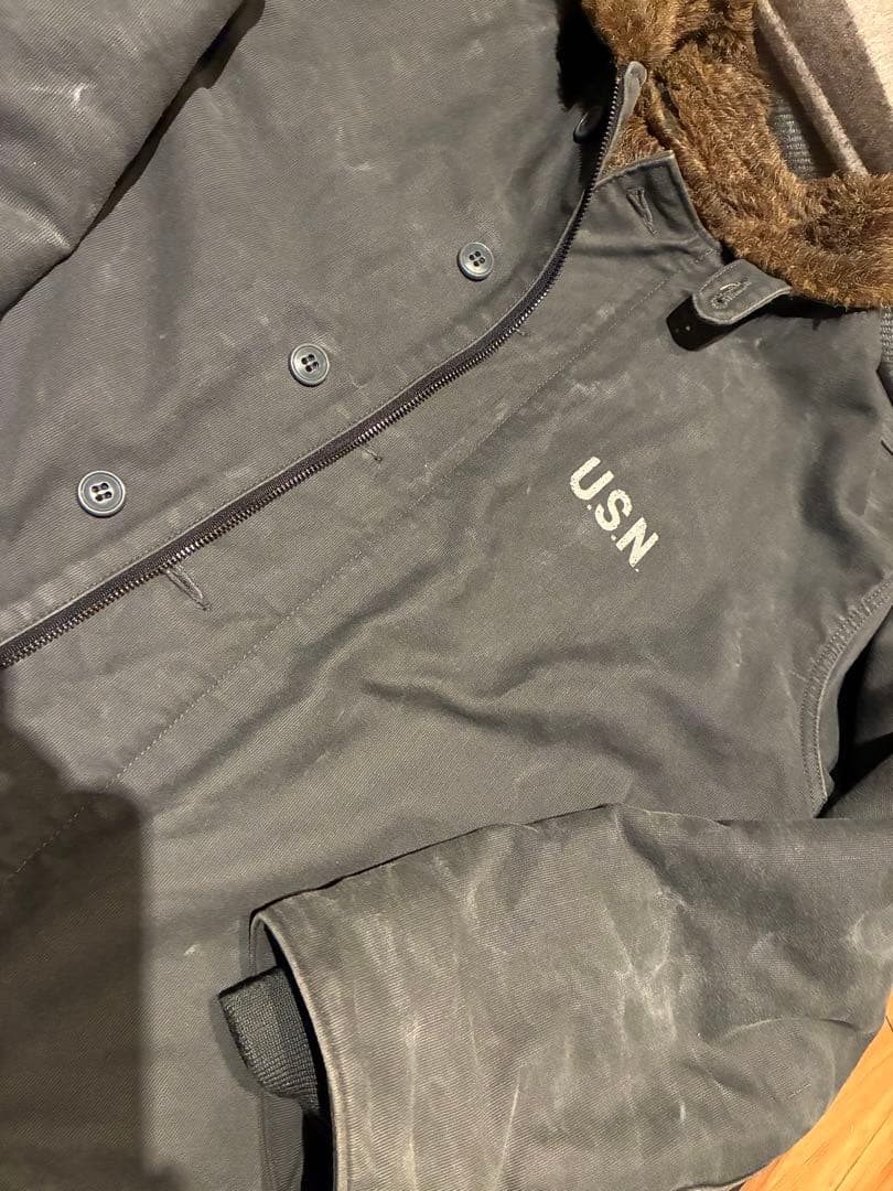 HOUSTON N-1 デッキジャケット 38 やれ感良き