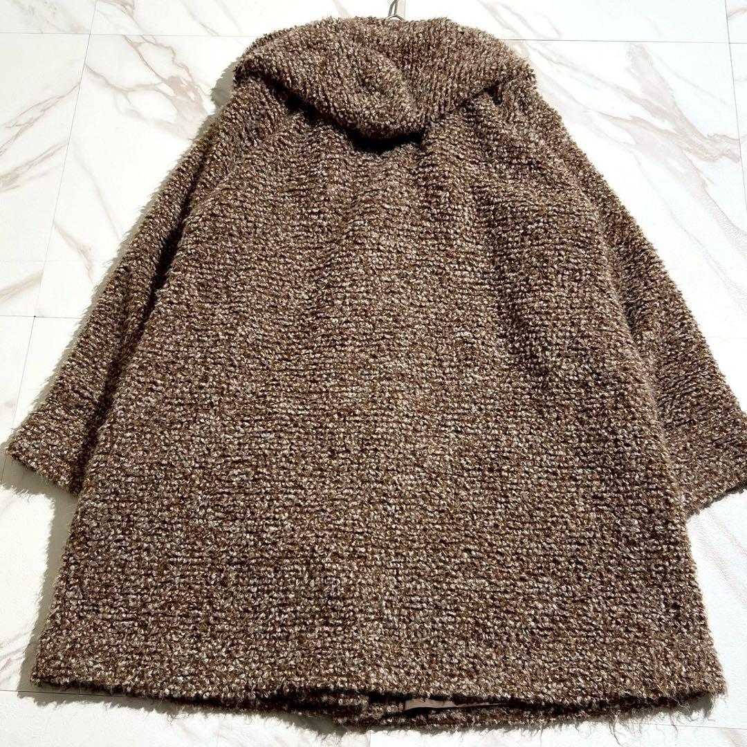 極美品 2020AW ヨーガンレール フーデッドロングコート アルパカ混 毛 M
