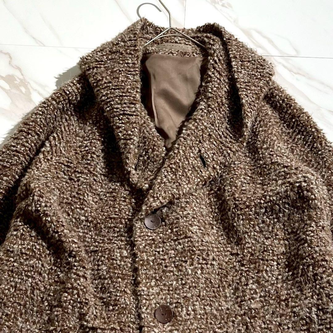 極美品 2020AW ヨーガンレール フーデッドロングコート アルパカ混 毛 M