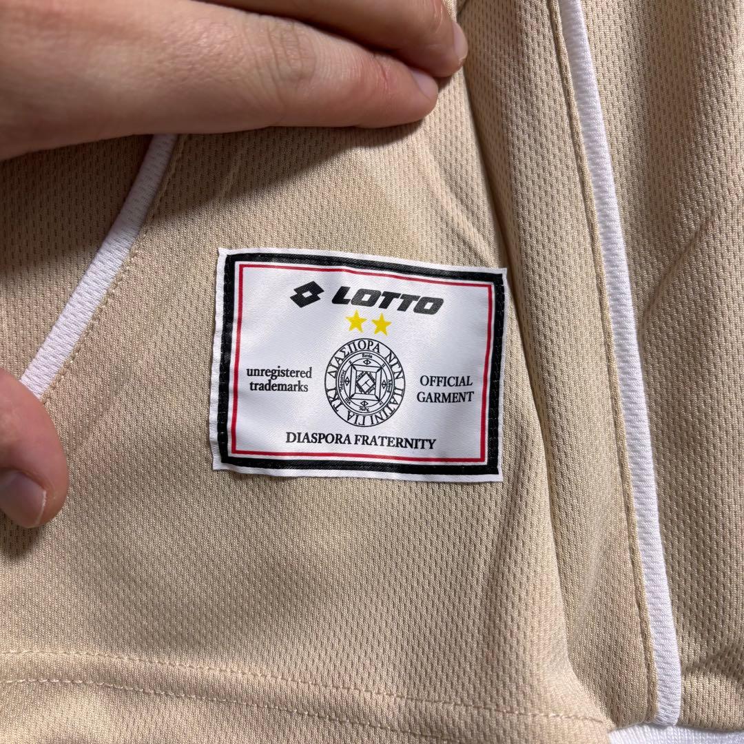 【新品未使用】ディアスポラスケートボード×LOTTO ゲームシャツ L クリーム