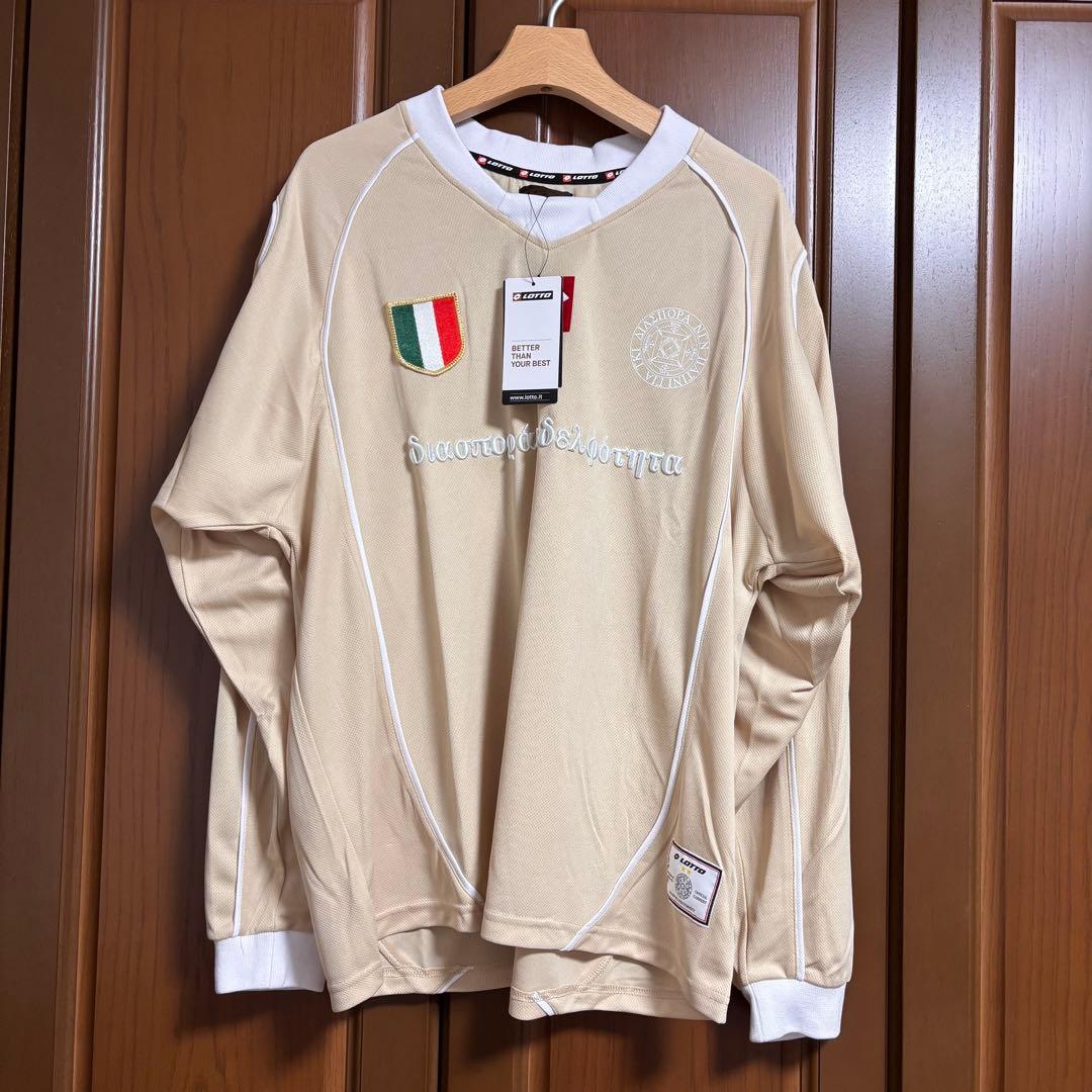 【新品未使用】ディアスポラスケートボード×LOTTO ゲームシャツ L クリーム