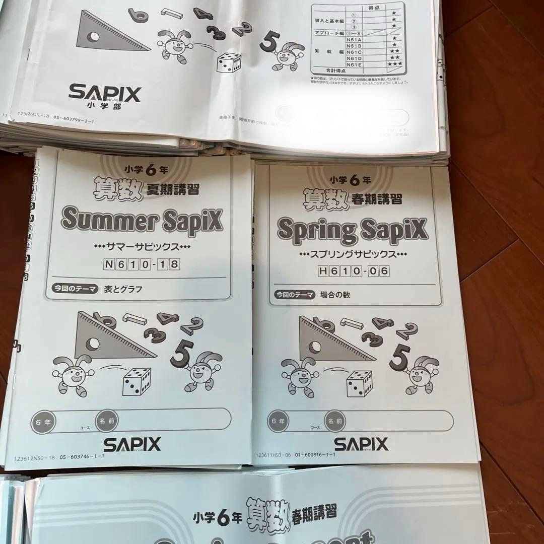 サピックス６年算数　2024年度入試用